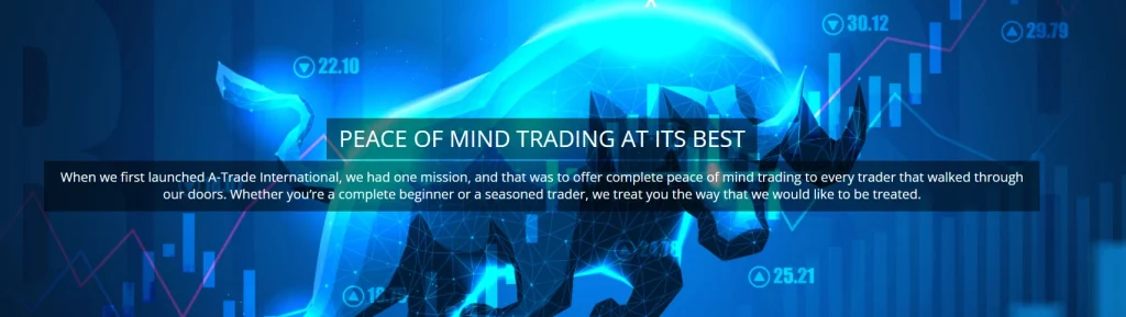 A Trade International, sur atrintl.com, l'arnaque qui se soucie de votre paix d'esprit