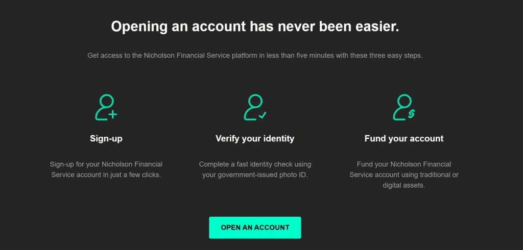 Avec Nicholson Financial Services toujours une arnaque au rendez-vous