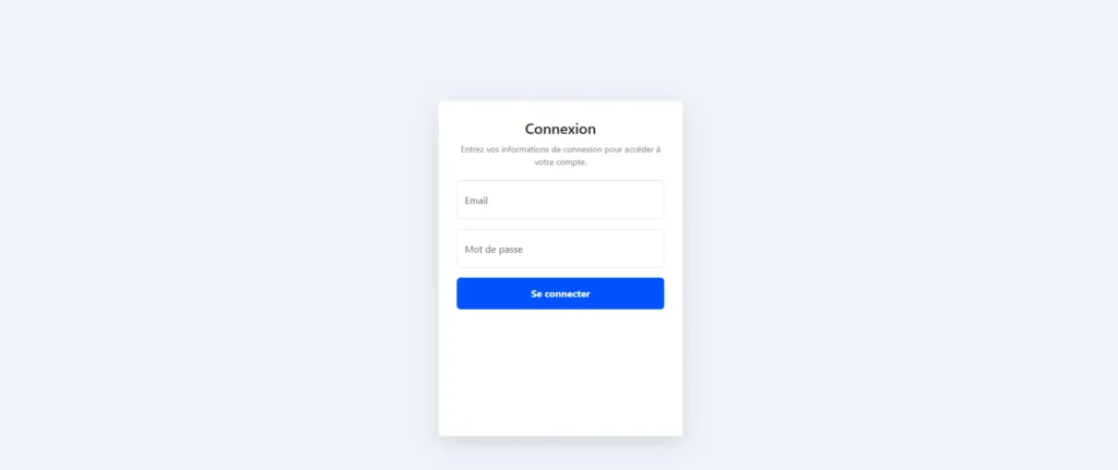 Page d'accueil