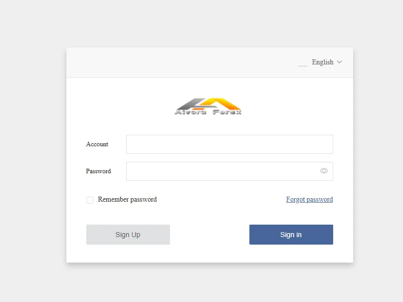 Page de connexion du site Alvora Forex – analyse du risque d’arnaque