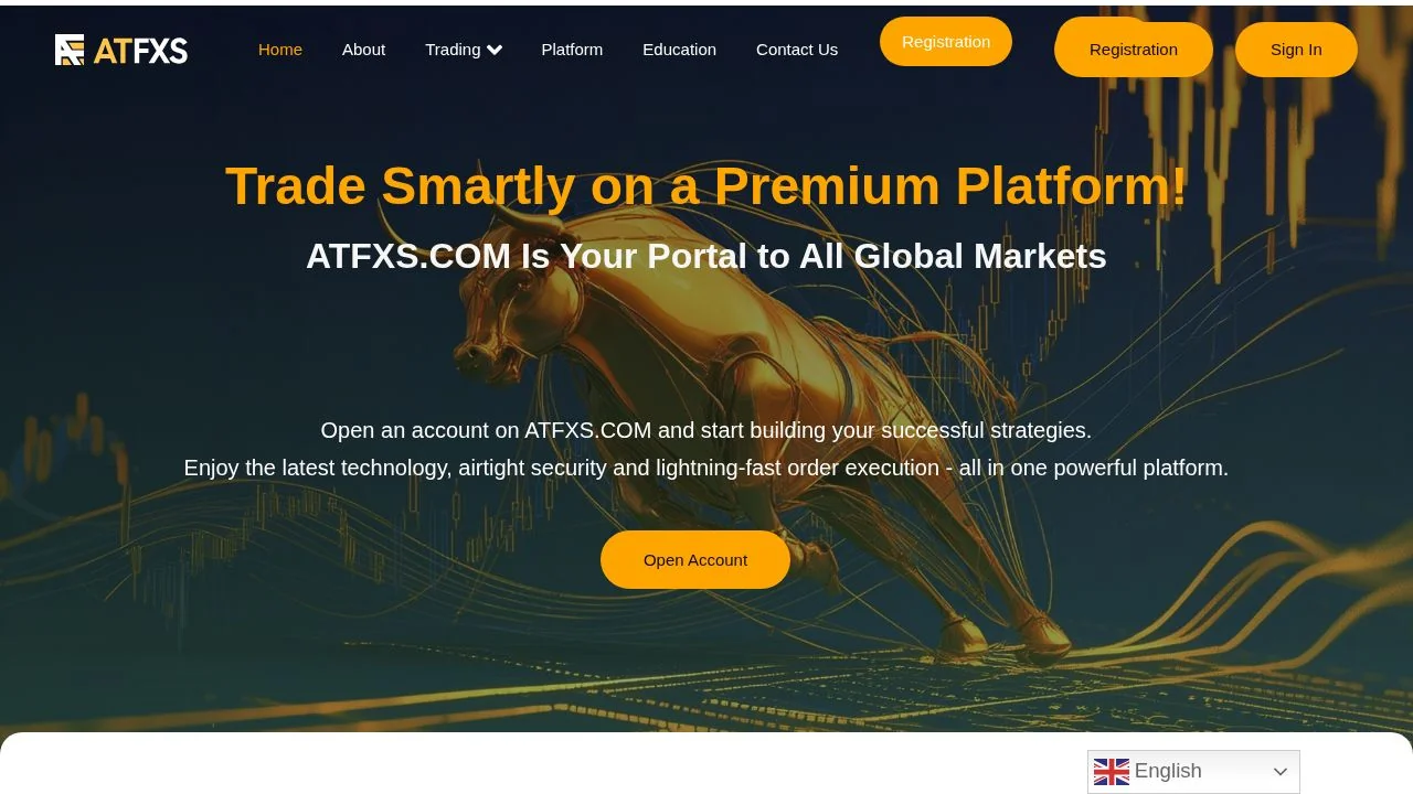 Capture d'écran du site atfxs.com