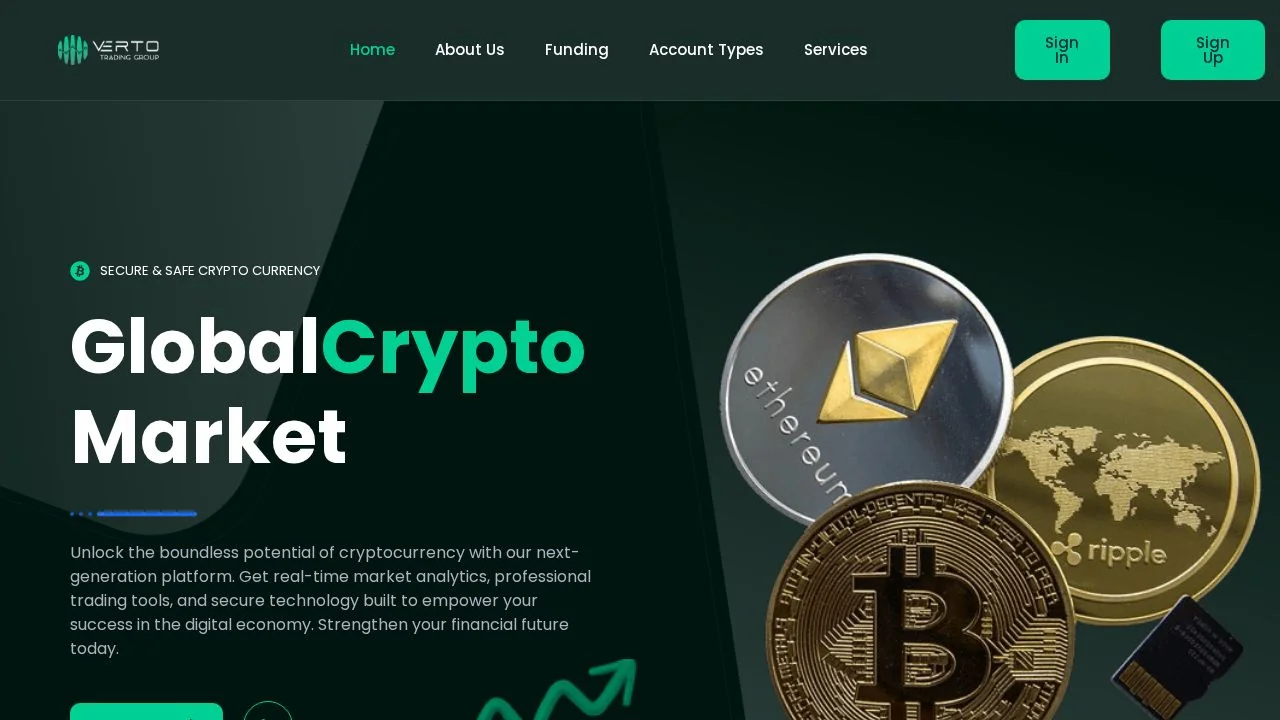 Capture d'écran du site vertotradinggroup.com