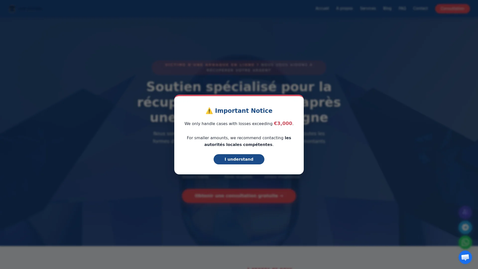 Capture de la page d'accueil de gpmrecoveryllp.com