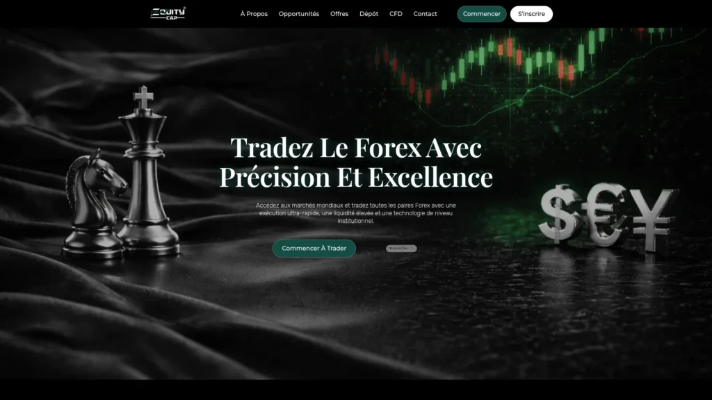 Capture de la page d'accueil de equity-cap.com