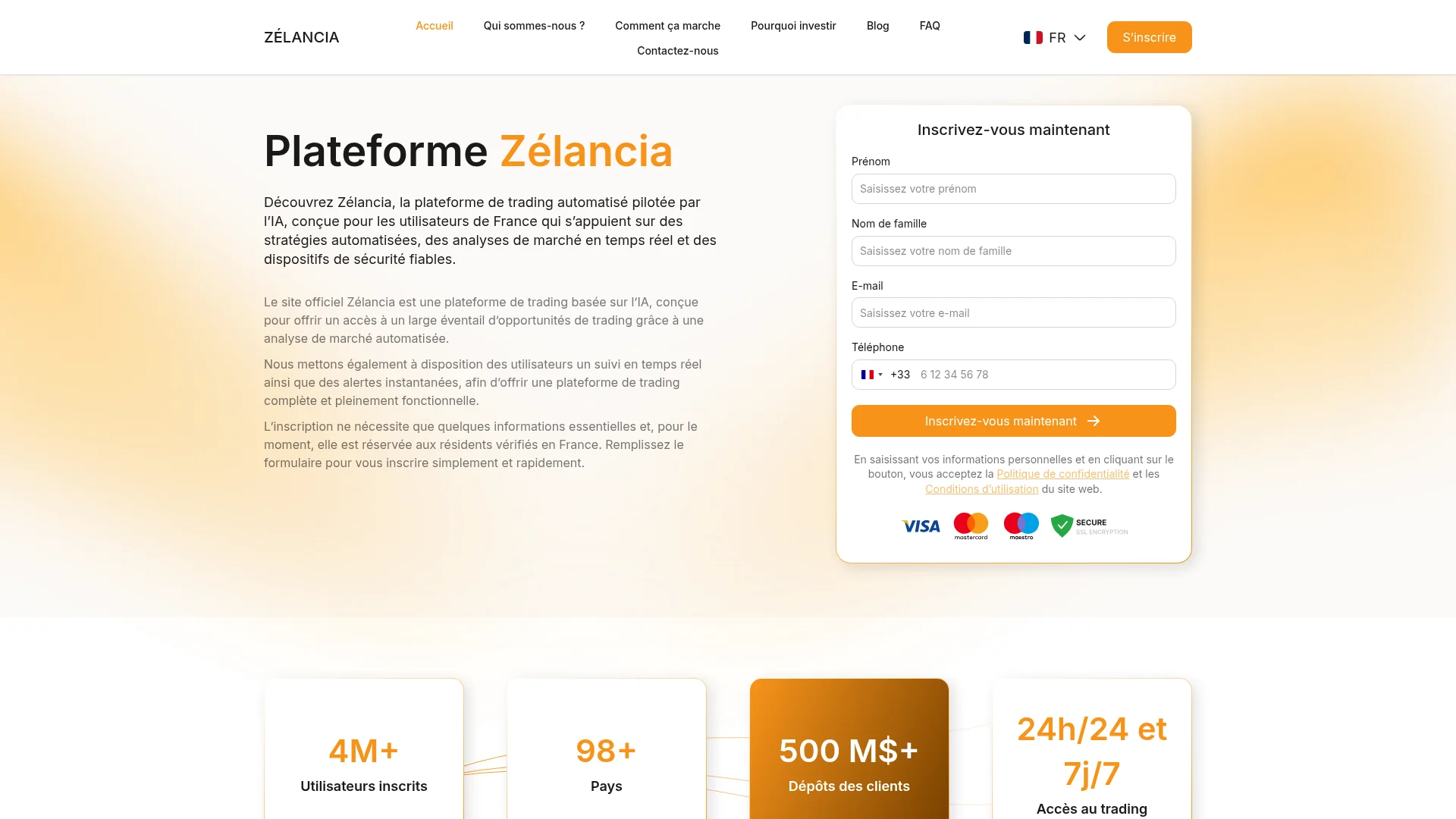 Capture d’écran de la page d’accueil de zelancia.com le 2 septembre 2026