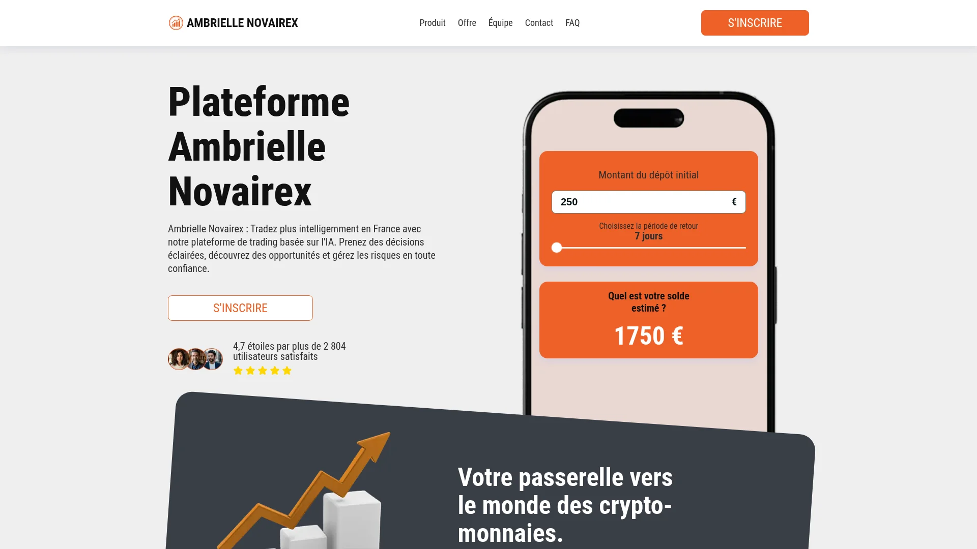 Capture de la vitrine servie par ambrielle-novairex-fr.com le 16 septembre 2026