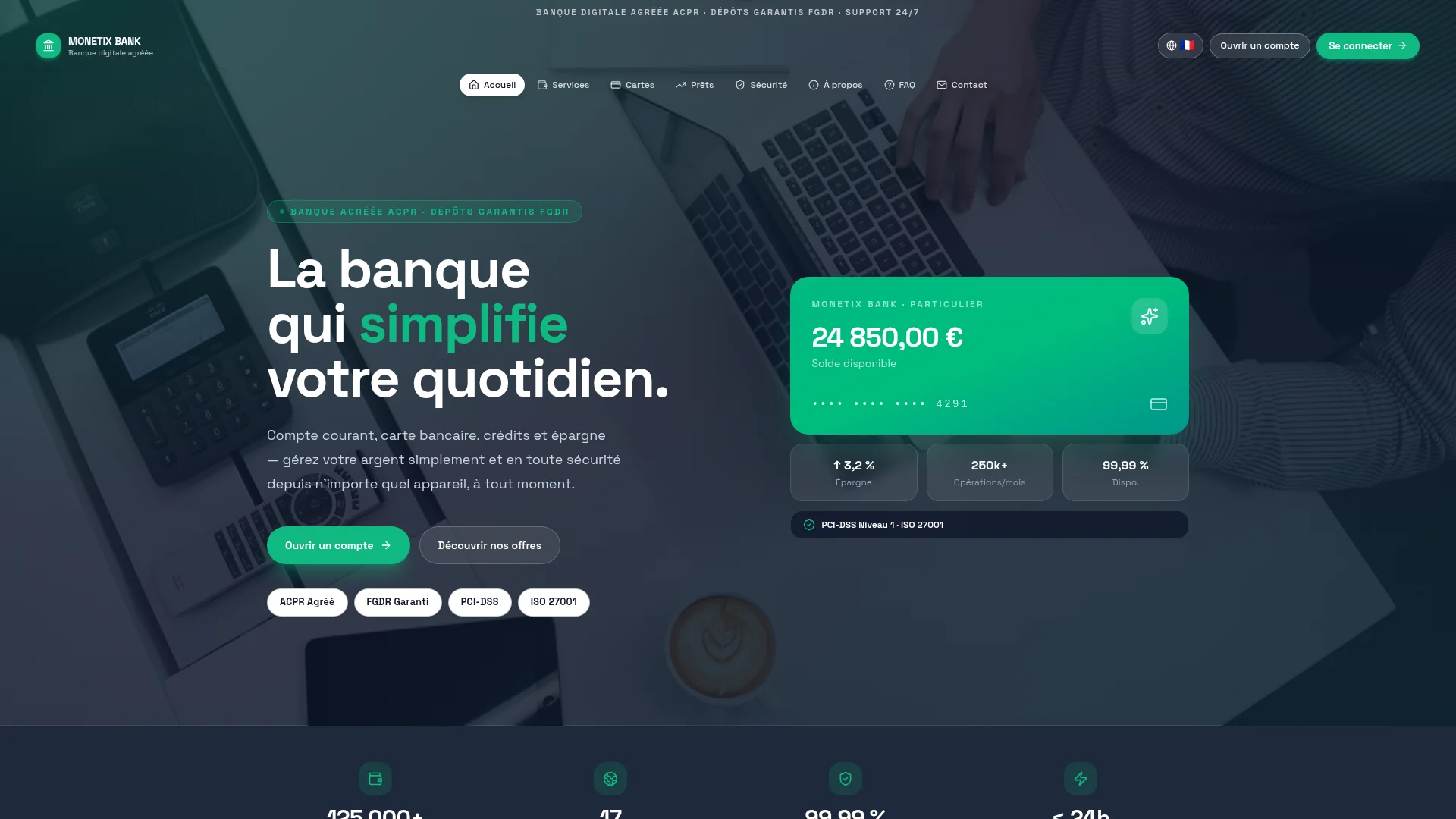 Capture de la page d'accueil de my-monetix.com le 30 septembre 2026