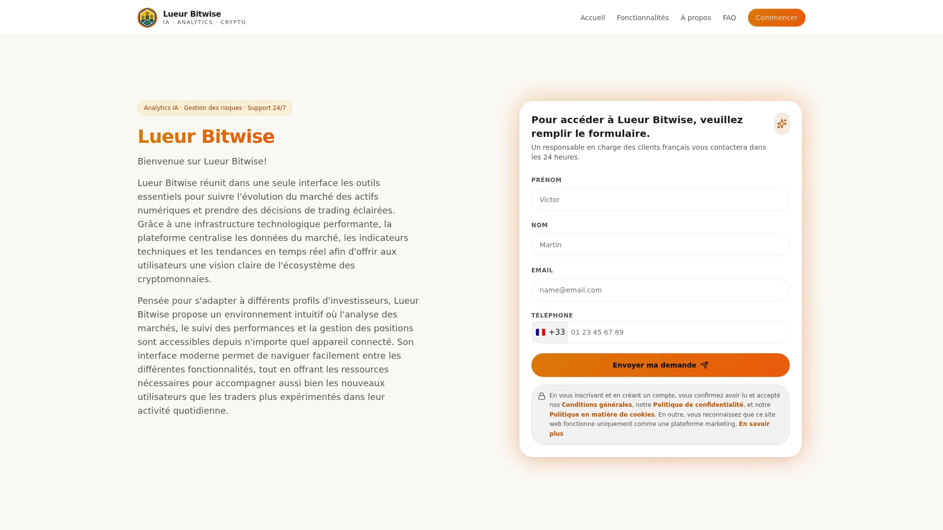 Capture de la vitrine servie par lueur-bitwise.fr le 12 octobre 2026
