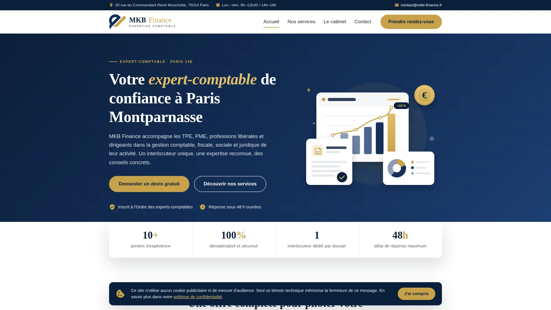 Capture de la vitrine servie par mkb-finance.fr le 27 octobre 2026